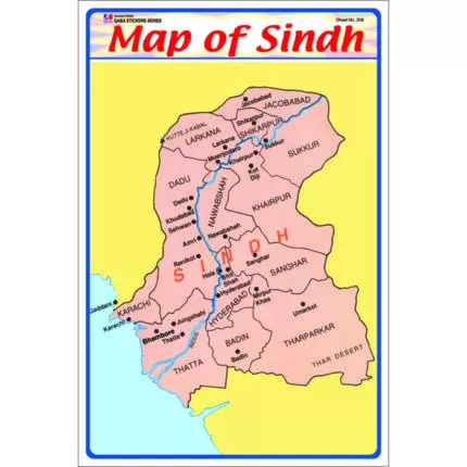 Sheet No 208 (Map of Sindh)
