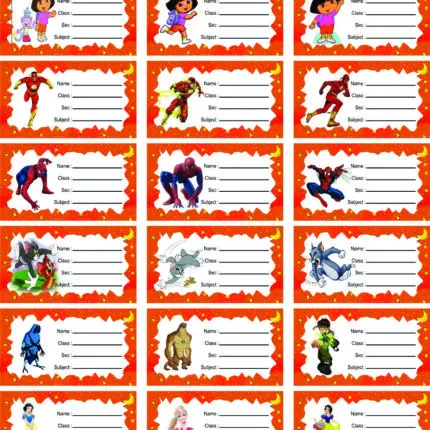 Sheet No 74 (Cartoon Sticker)