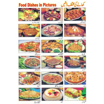 Sheet No 87 (Food Dishes in Pictures کھانے کی مختلف ڈشیں)